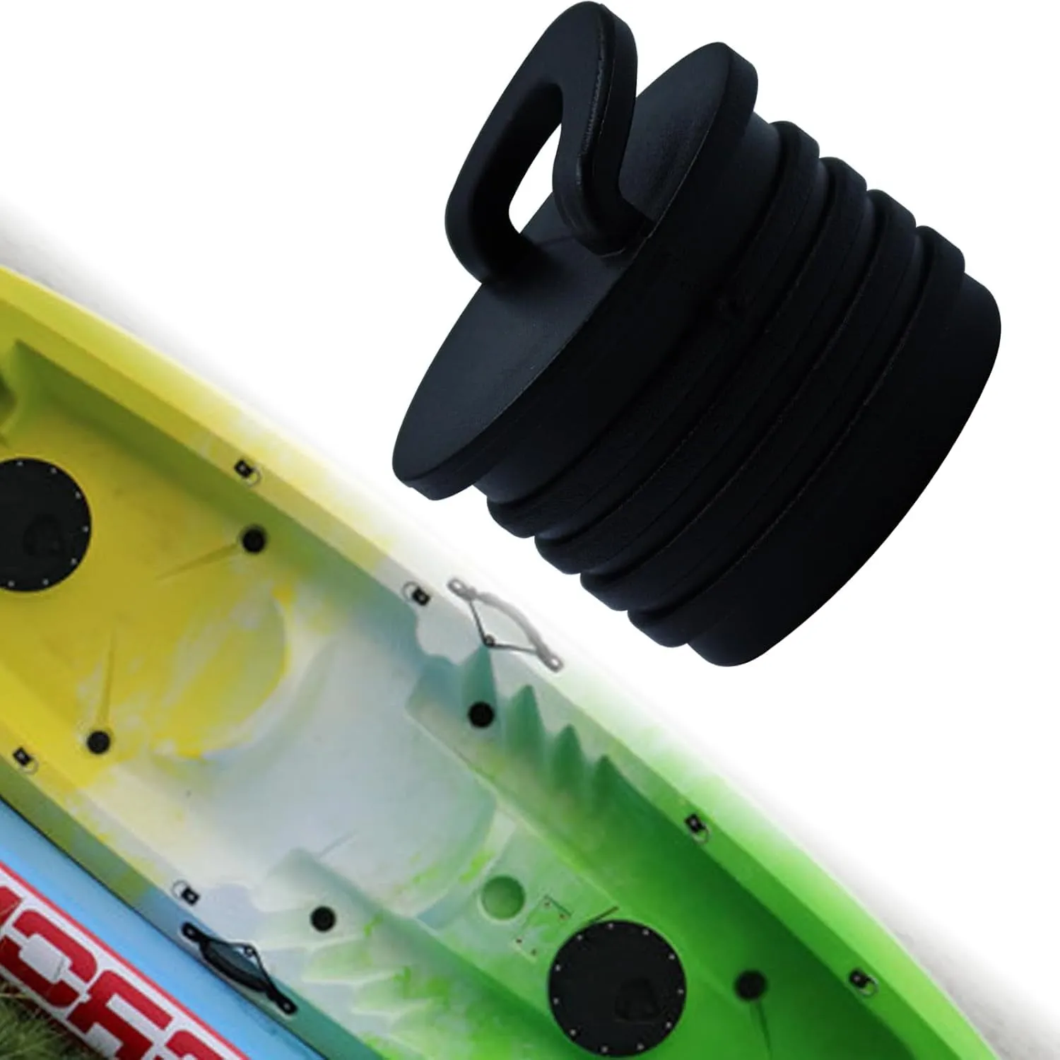 10 Pieces Scupper Plugs for Kayak Boat Scupper Stoppers Scupper Plugs Bungs, Canoe Boat Scupper Stopper Plugs Replacement Accessories Scupper Plugs for Kayak Canoe Boat Drain Holes Black