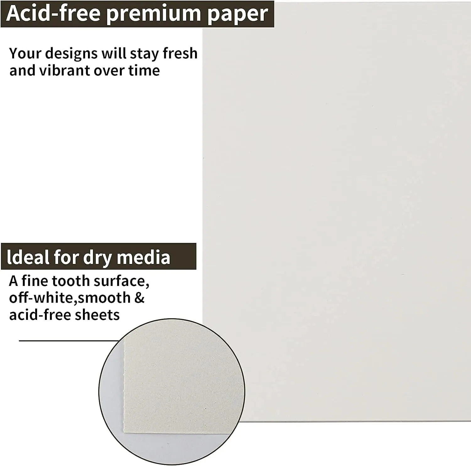 9 x 12 inches Sketch Book, Top Spiral Bound Sketch Pad, 1 Pack 100-Sheets (68lb/100gsm), Acid Free Art Sketchbook Artistic Drawing Painting Writing Paper for Kids Adults Beginners Artists