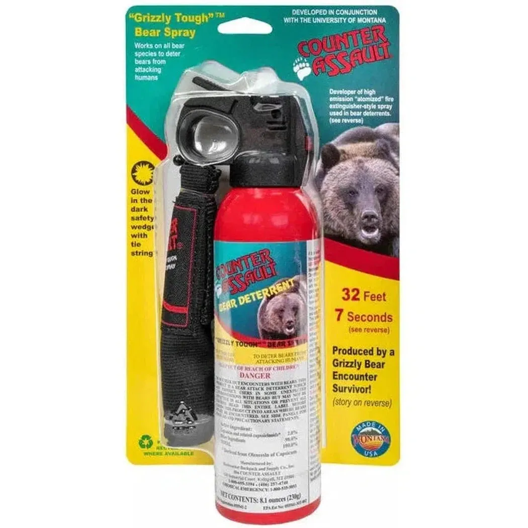 Adventure Medical Kits Counter Assault 32-Foot Bear Spray (8.1 oz.) with Holster