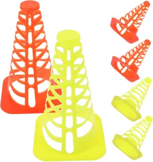 BESPORTBLE Soccer Training Obstacle Cones 6 Pcs Markers Windproof Base for Agility Drills