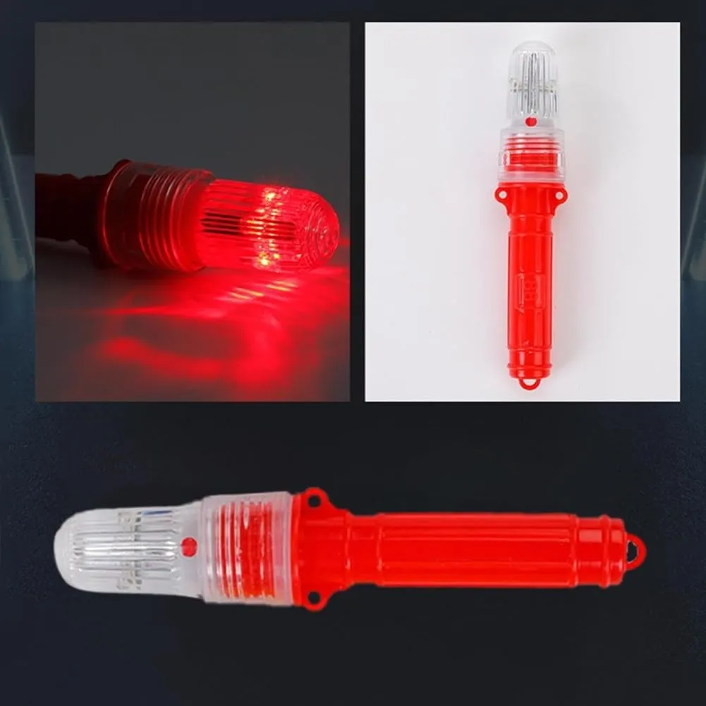 Boat Flares, Boat Safety Kit Coast Guard Approved, Waterproof Intelligent Light Control Emergency Signals Boats Marine Flares Coast for Fishing Nets, Buoys, Boats(Red*2pcs)