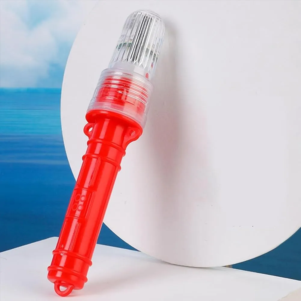 Boat Flares, Boat Safety Kit Coast Guard Approved, Waterproof Intelligent Light Control Emergency Signals Boats Marine Flares Coast for Fishing Nets, Buoys, Boats(Red*2pcs)