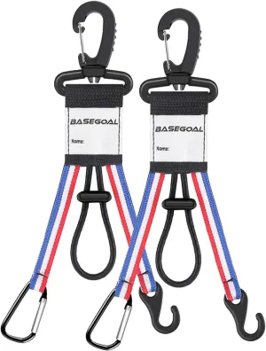 Dugout Gear Hanger The Dugout Organizer Fence Hooks for Baseball and Softball to Hold Bats,Multipurpose for Hiking Camping,Mountaineer,Water Bottle Holder