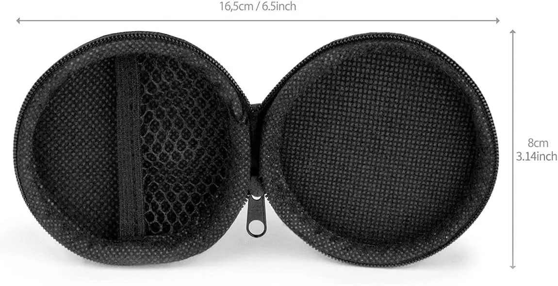 Earphone Case MAS CARNEY Headphone Earbud Hard Protective Carrying Case Bag