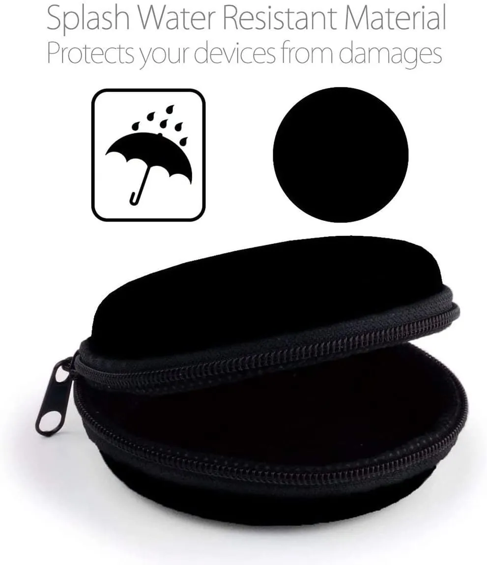 Earphone Case MAS CARNEY Headphone Earbud Hard Protective Carrying Case Bag