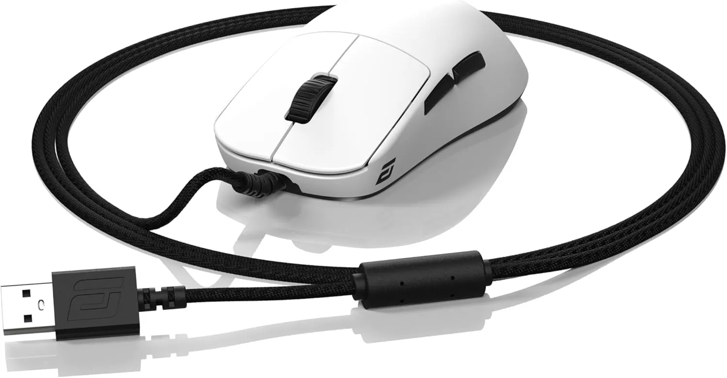 ENDGAME GEAR OP1 8k Wired Gaming Mouse - 8000Hz Polling, PixArt PAW3395 Sensor, Kailh GX Switches, White