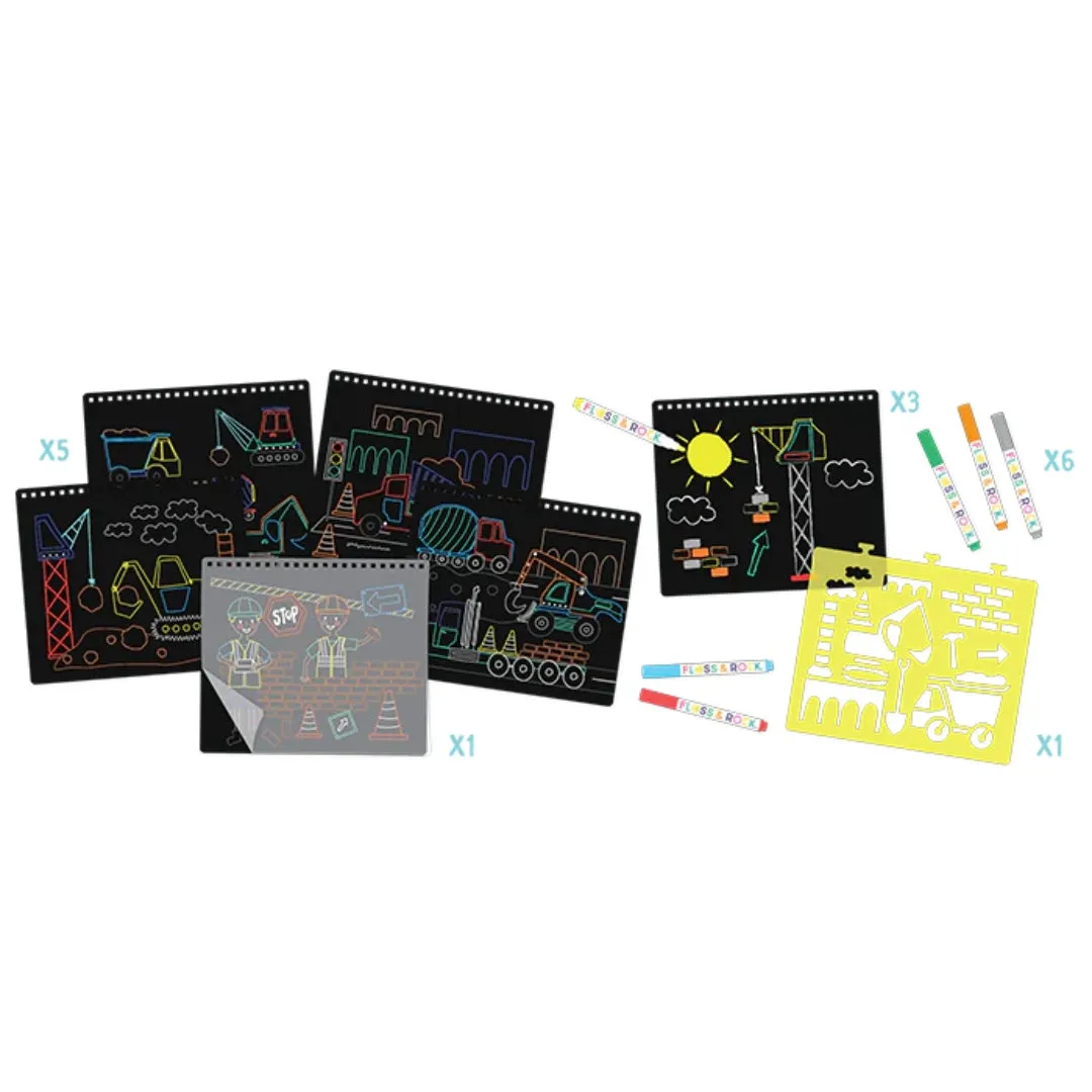 Floss & Rock Chalkboard Sketchbook – Construction