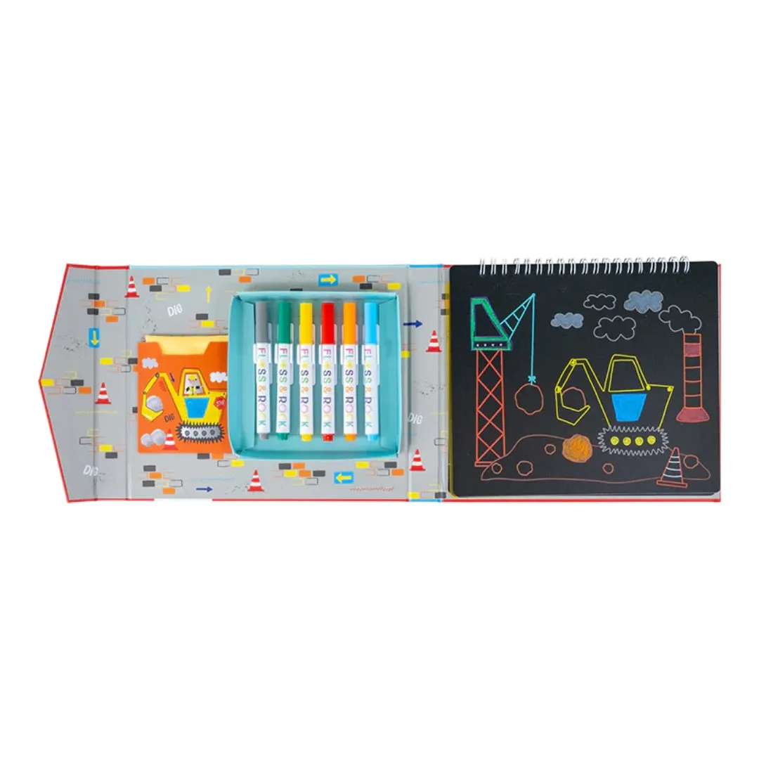Floss & Rock Chalkboard Sketchbook – Construction