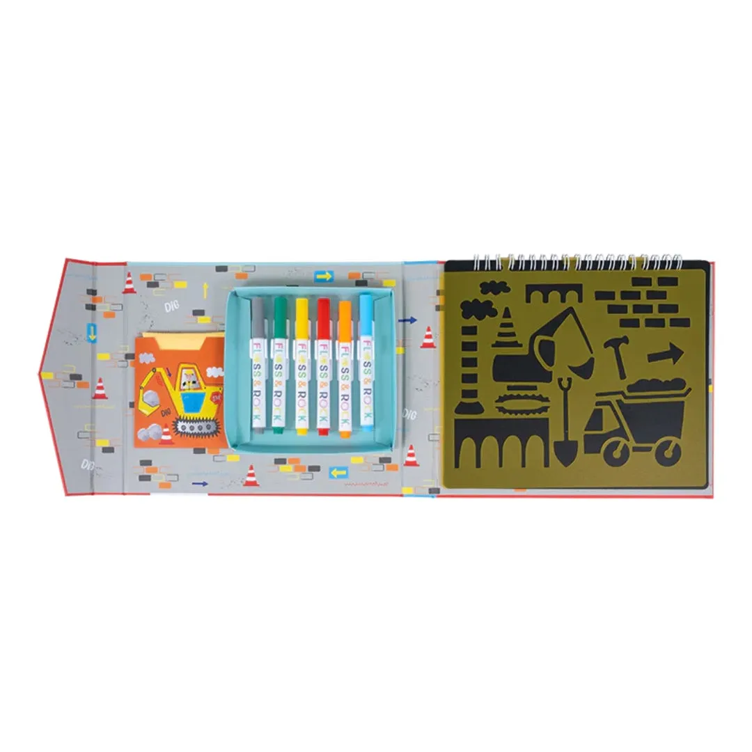 Floss & Rock Chalkboard Sketchbook – Construction