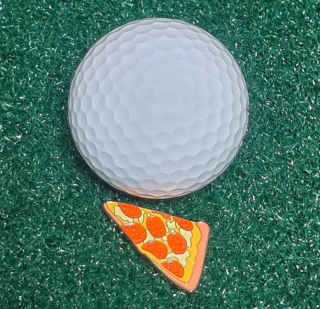 Funny & Unique Golf Ball Markers with Hat Clip  Food & Fun Icons  Perfect Golf Accessories & Gifts