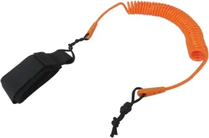 GRABOTE New Coiled Leash 10' Surfboard Leash Sup Leg Rope Strap Stand Up Paddleboard Leash (Orange)