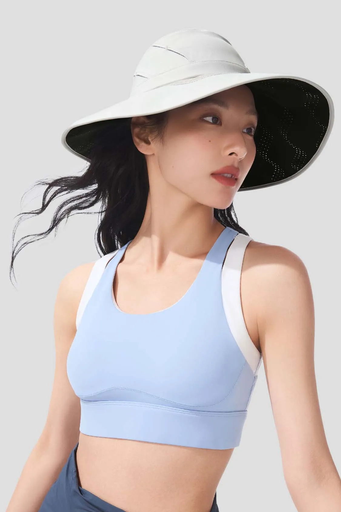 Halo - Women's Hydrogen Silver Black Gel Sun Hat UPF2000 