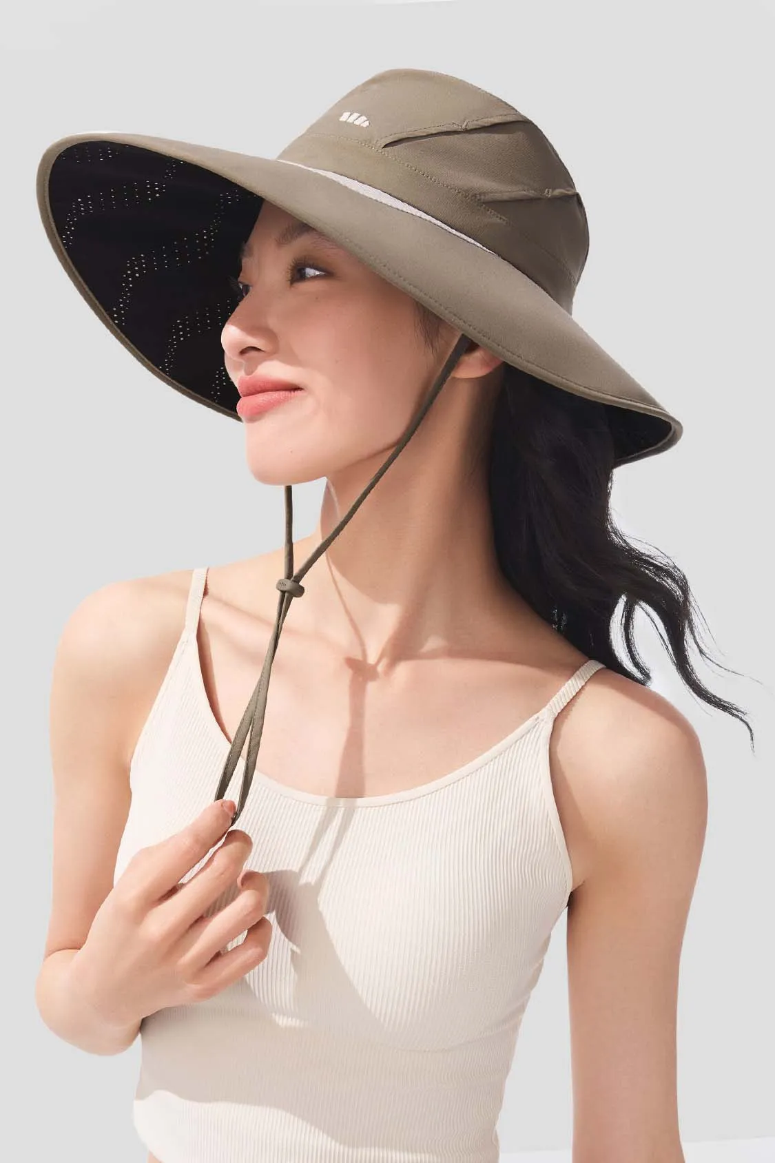 Halo - Women's Hydrogen Silver Black Gel Sun Hat UPF2000 