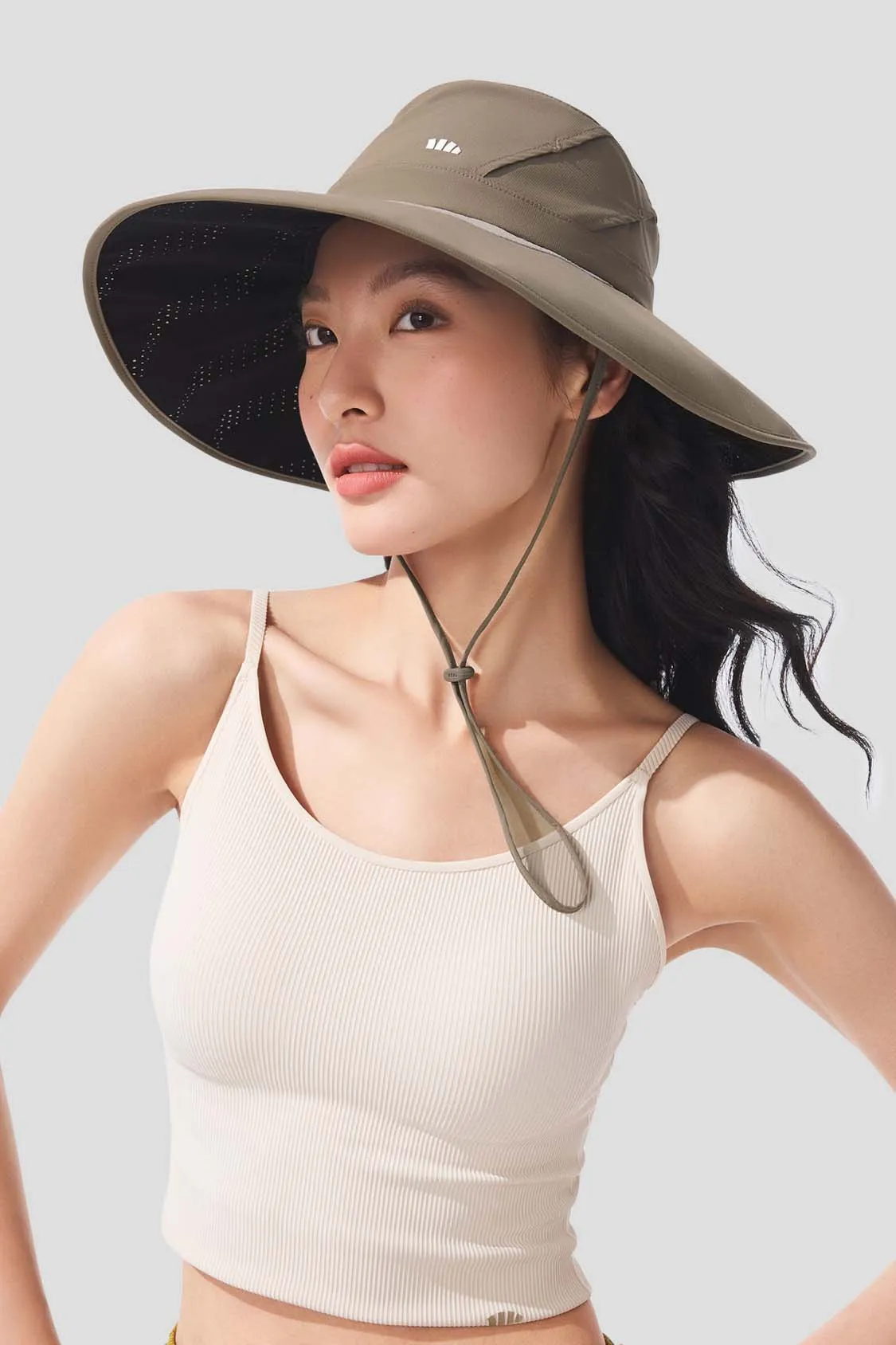 Halo - Women's Hydrogen Silver Black Gel Sun Hat UPF2000 