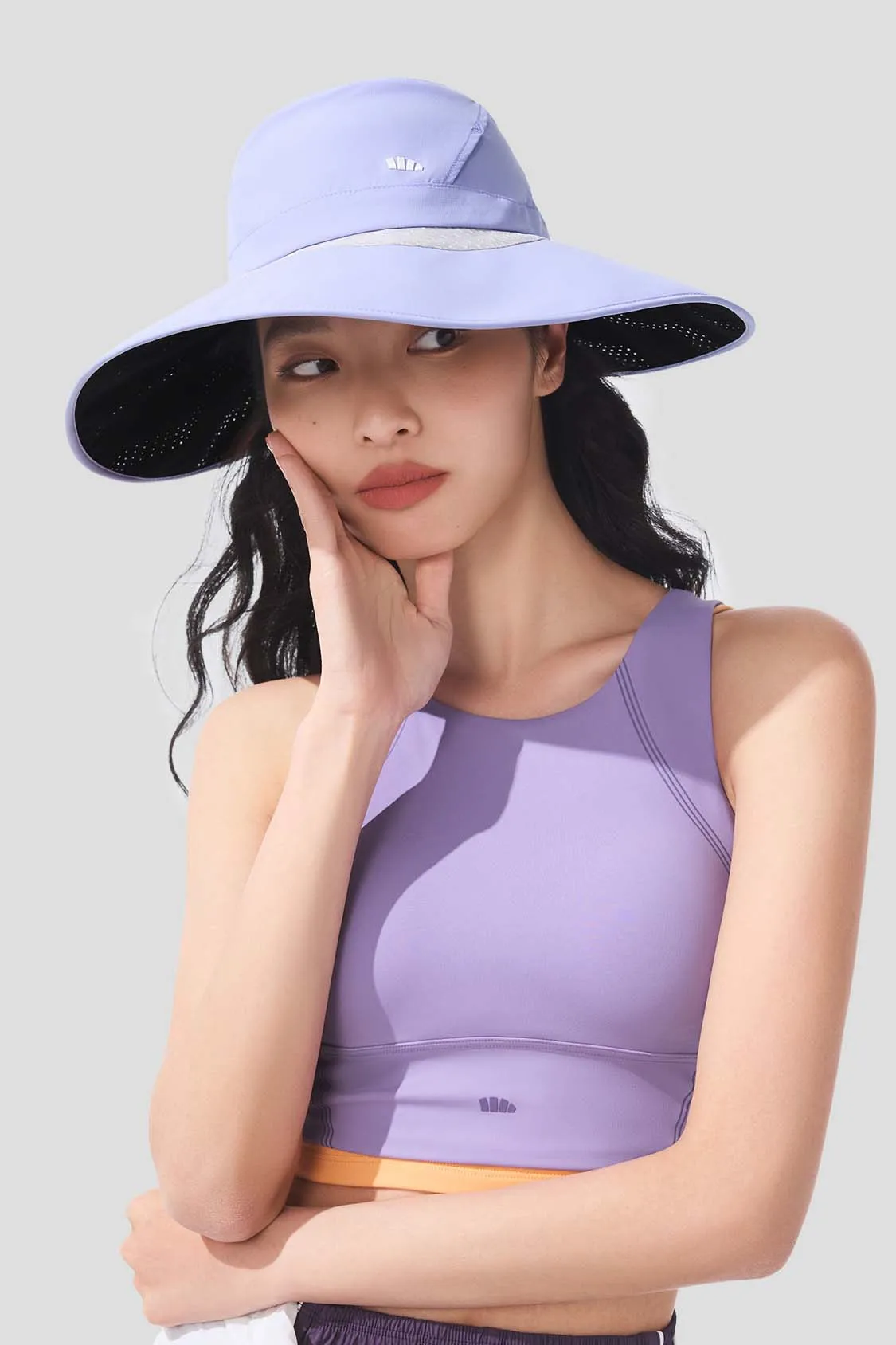 Halo - Women's Hydrogen Silver Black Gel Sun Hat UPF2000 