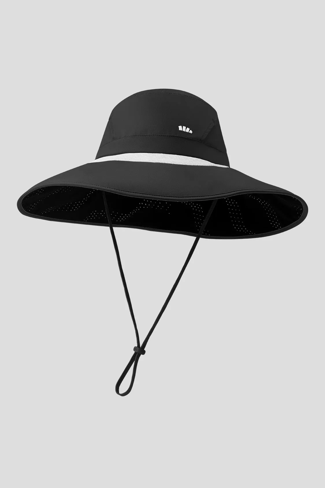 Halo - Women's Hydrogen Silver Black Gel Sun Hat UPF2000 