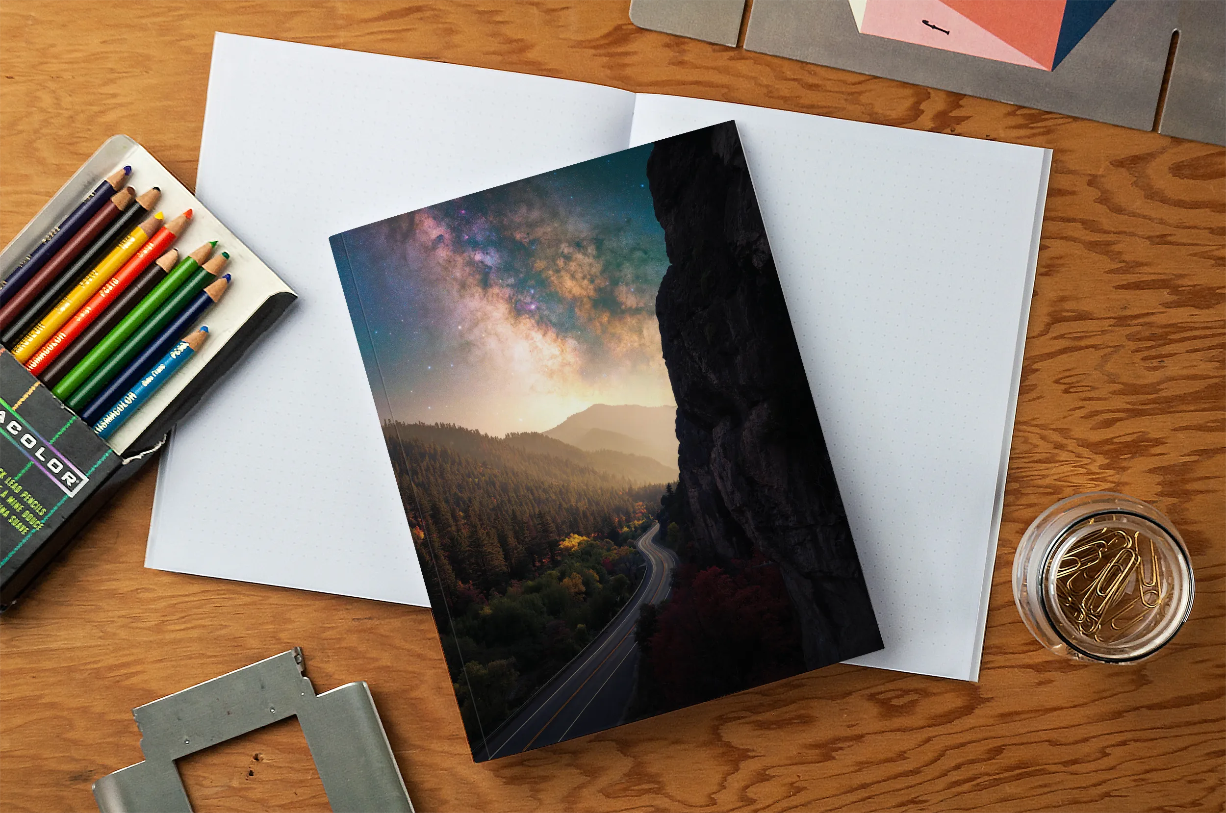 Heavenly Highways Medium Layflat Notebook