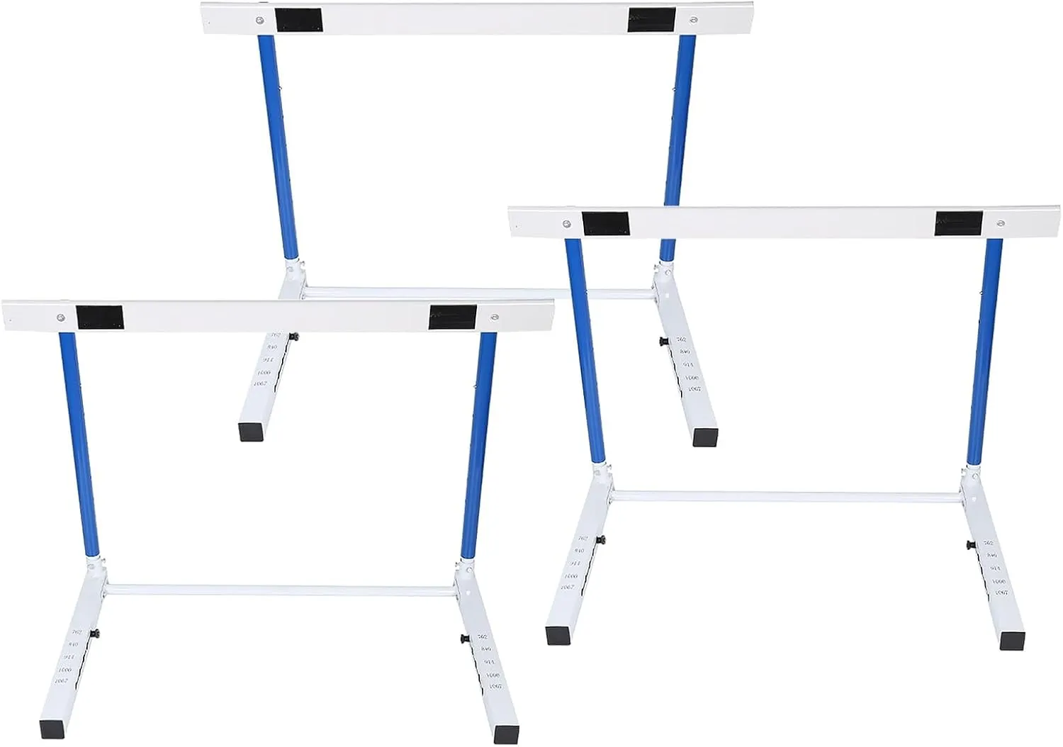 Height Adjustable Track & Field Hurdles, Sport Speed Hurdles Training Equipment for All Ages, Obstacle Courses and Drills Jumping Bar (3Pcs 76)