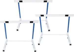 Height Adjustable Track & Field Hurdles, Sport Speed Hurdles Training Equipment for All Ages, Obstacle Courses and Drills Jumping Bar (3Pcs 76)