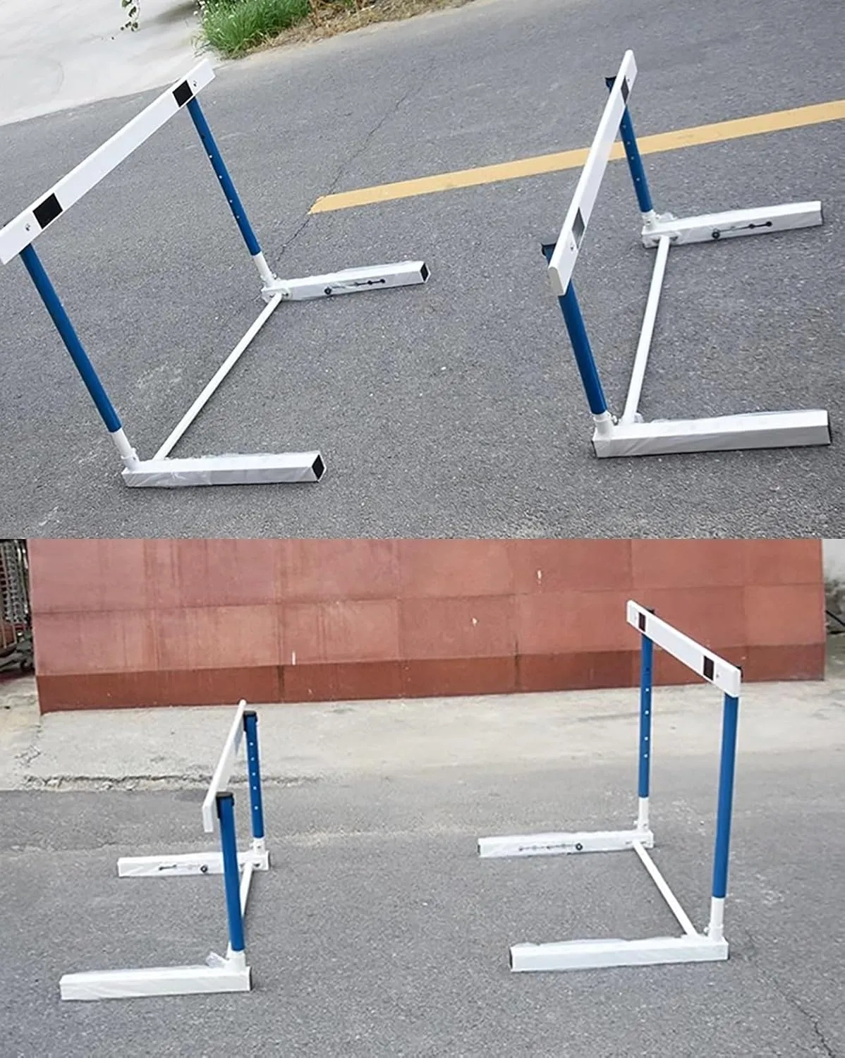 Height Adjustable Track & Field Hurdles, Sport Speed Hurdles Training Equipment for All Ages, Obstacle Courses and Drills Jumping Bar (3Pcs 76)