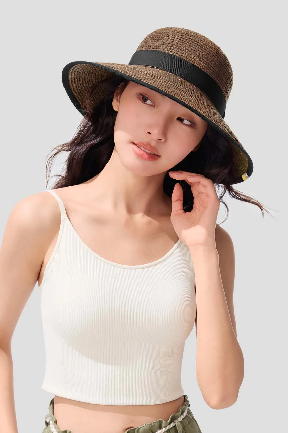 Horizon - Women's Wide Brim Sun Straw Hat UPF50 
