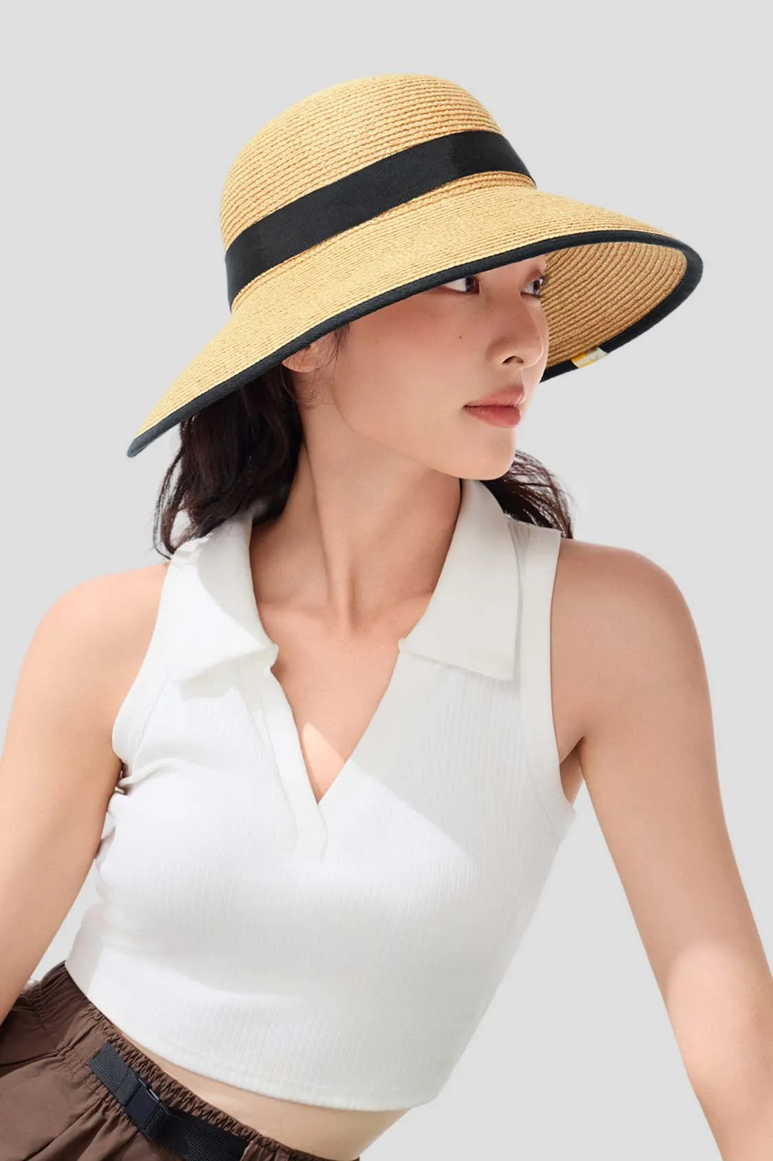 Horizon - Women's Wide Brim Sun Straw Hat UPF50 