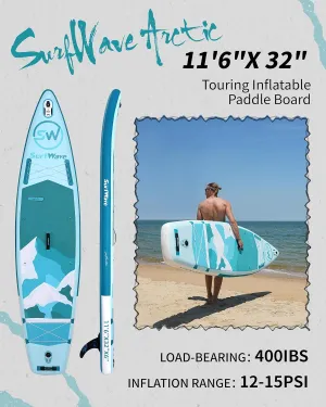 Inflatable Stand Up Paddle Board 11'x34 x6 with Accessories,Baby Blue, Easy Storage