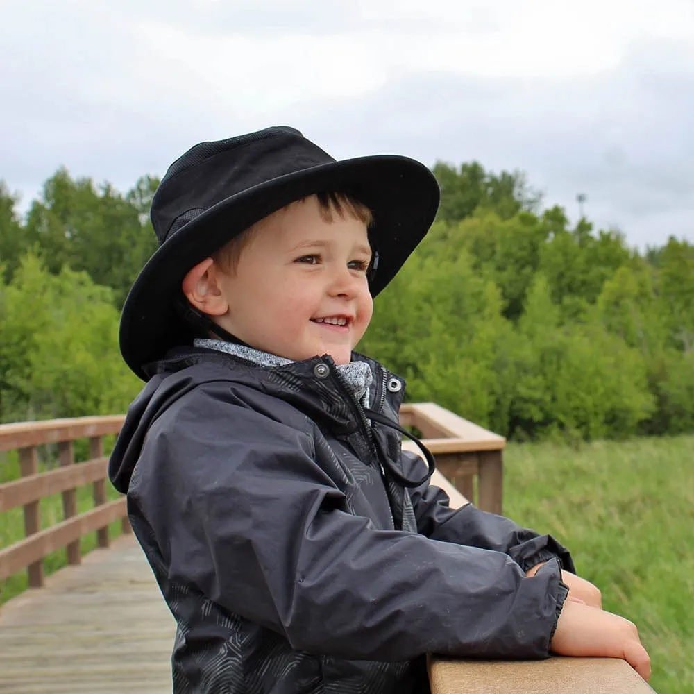 Junior Foldable Jasper Hat: Black