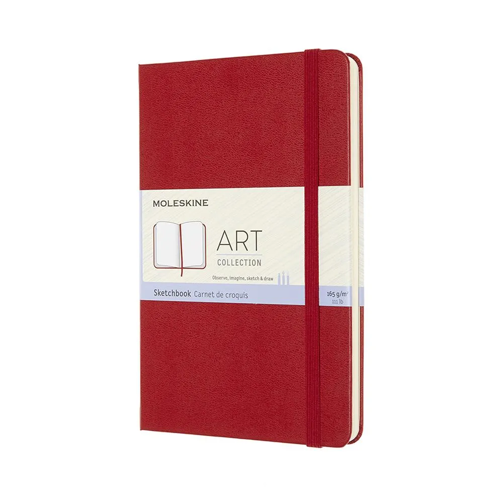 Moleskine Art Hardcover Sketchbook - Medium, Red