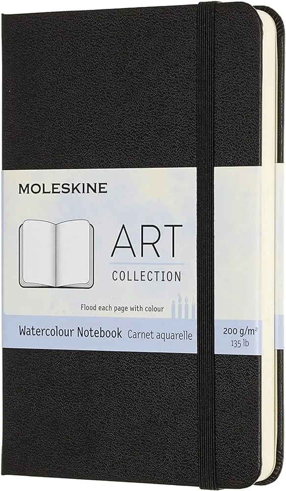 Moleskine Watercolor Portrait Black