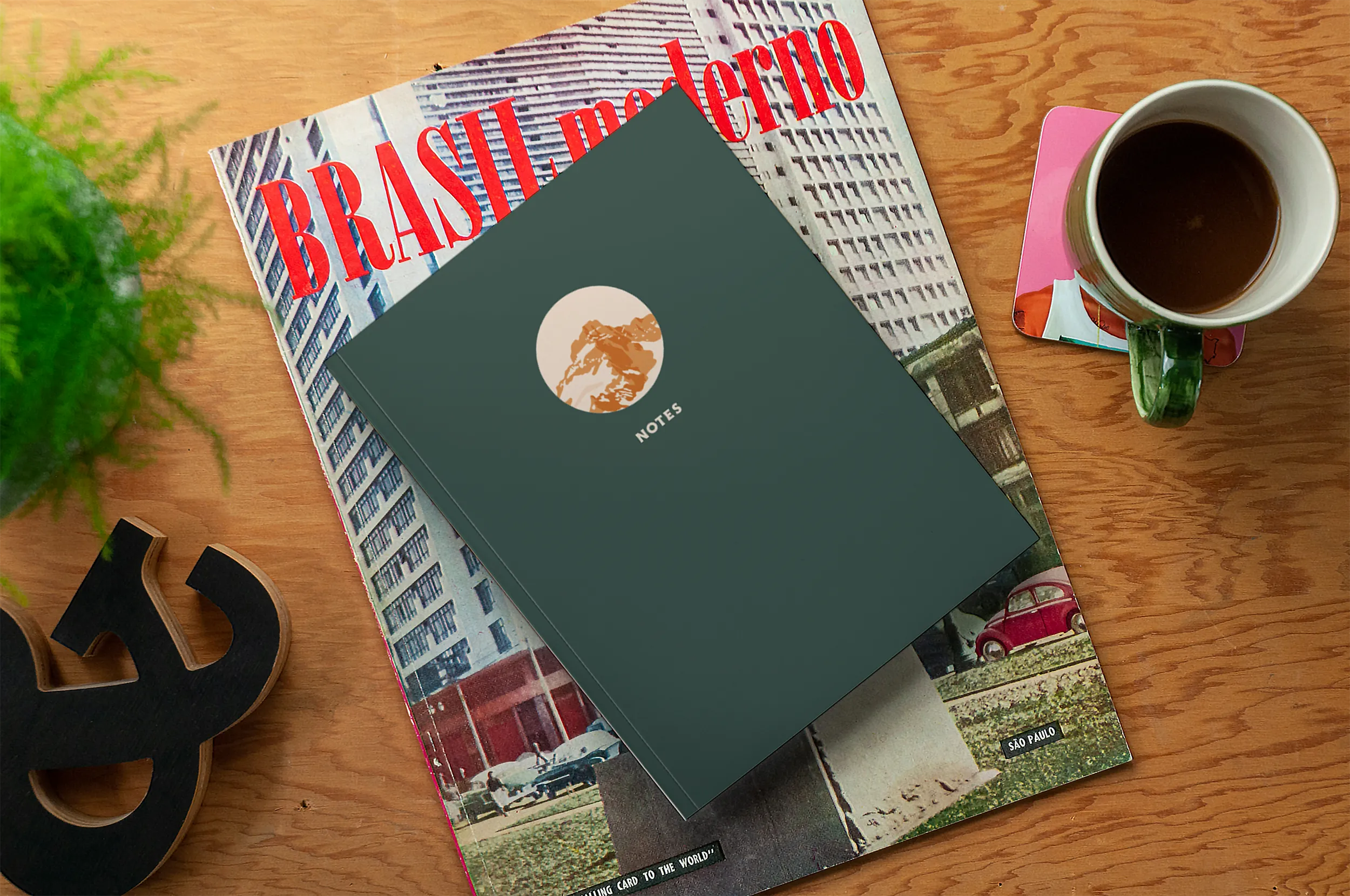 Mountain Peak Medium Layflat Notebook