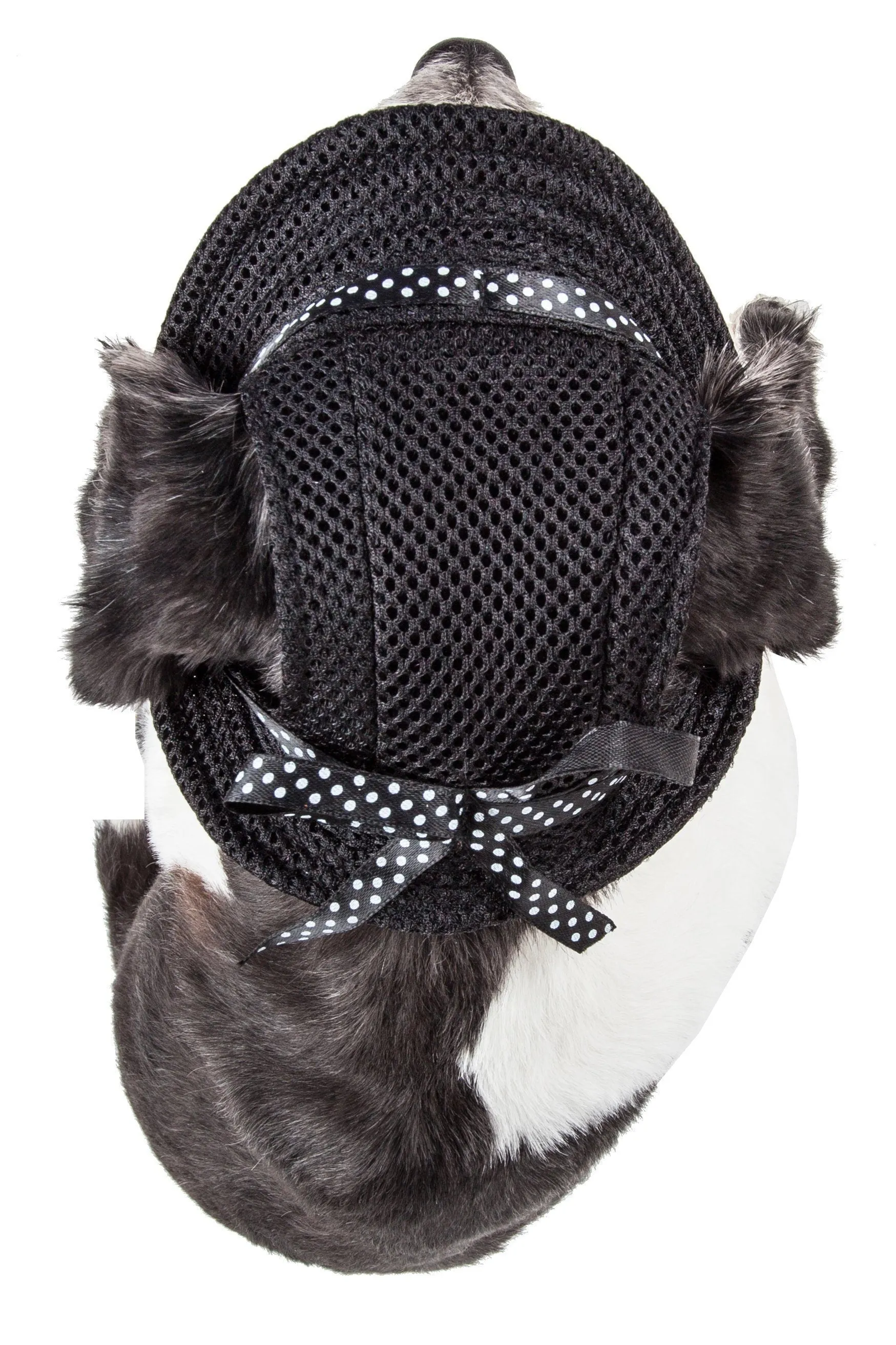 Pet Life ®  'Sea Spot Sun' UV Protectant Adjustable Fashion Mesh Brimmed Dog Hat Cap