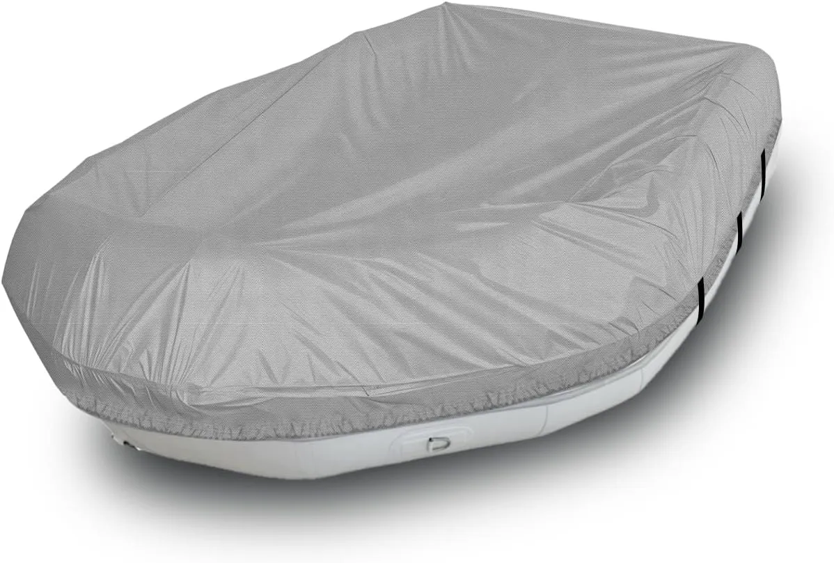 Seal Skin Covers Heavy-Duty Inflatable Boat Cover, Waterproof, UV-Protected, All-Weather Marine-Grade Cover for Inflatable Rafts, Ribs & Dinghies, Fits Up to 11' 5'' L & 68 W, Snug Fit with Straps