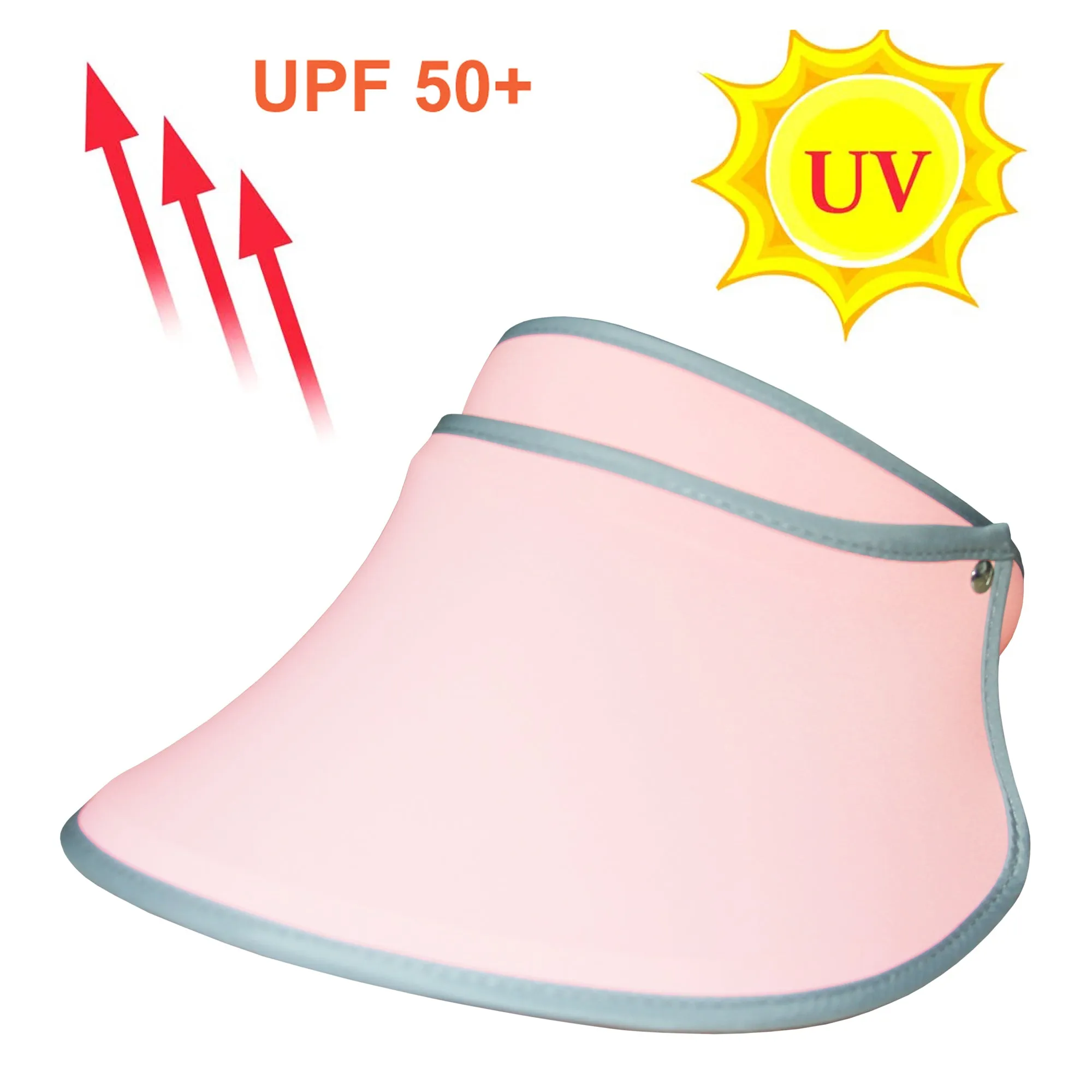 Sidiou Group Anniou Women UPF 50  Sun Hat Summer UV Protection Wide Brim Beach Golf Empty Top Long Brim Cap