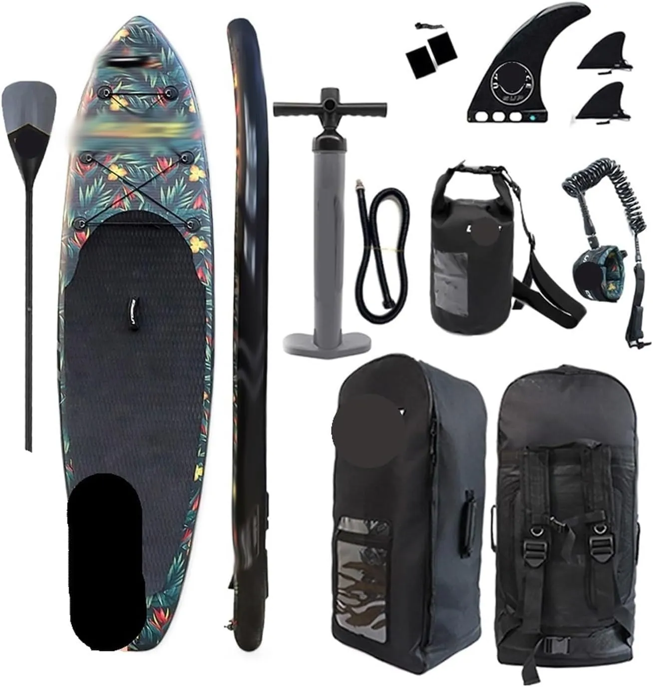 Surfboard Inflatable Paddle Board Double Layer 320/335cm Inflatable Board Stand Up Paddle Board Multifunction Fishing Yoga Surfboard Outdoor Recre
