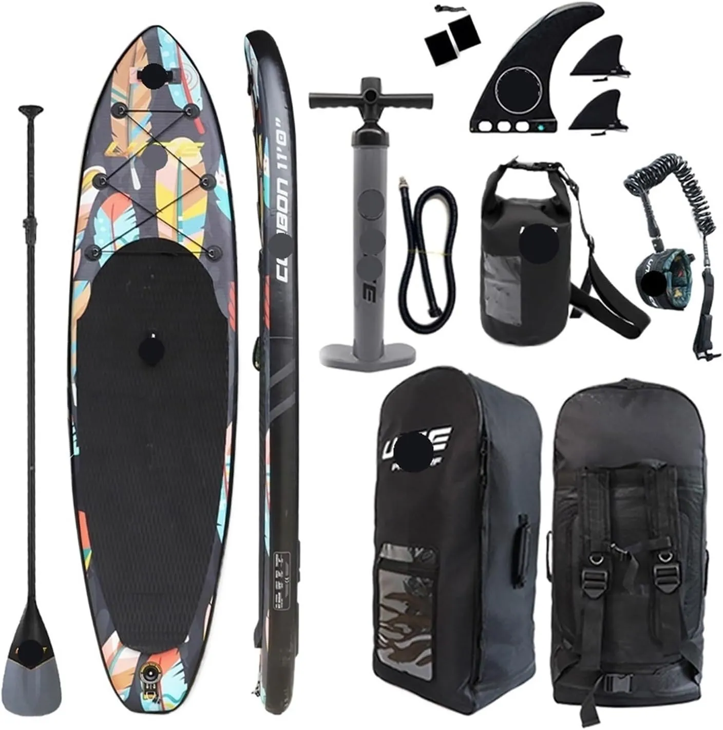 Surfboard Sup Board Double Layer Stand Up Paddle Board SUP305/320/355 Inflatable Sup Board Fishing Yoga Surfboard Surfing Outdoor Recreation