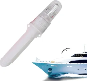 Waterproof Boat Flares, LED Boat Flares Emergency Safety Lights Coast Guard Approved Marine, High Visibility Marine Flares for Fishing Nets, Buoys, Boats (White)