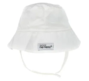 White UPF 50  Organic Bucket Hat