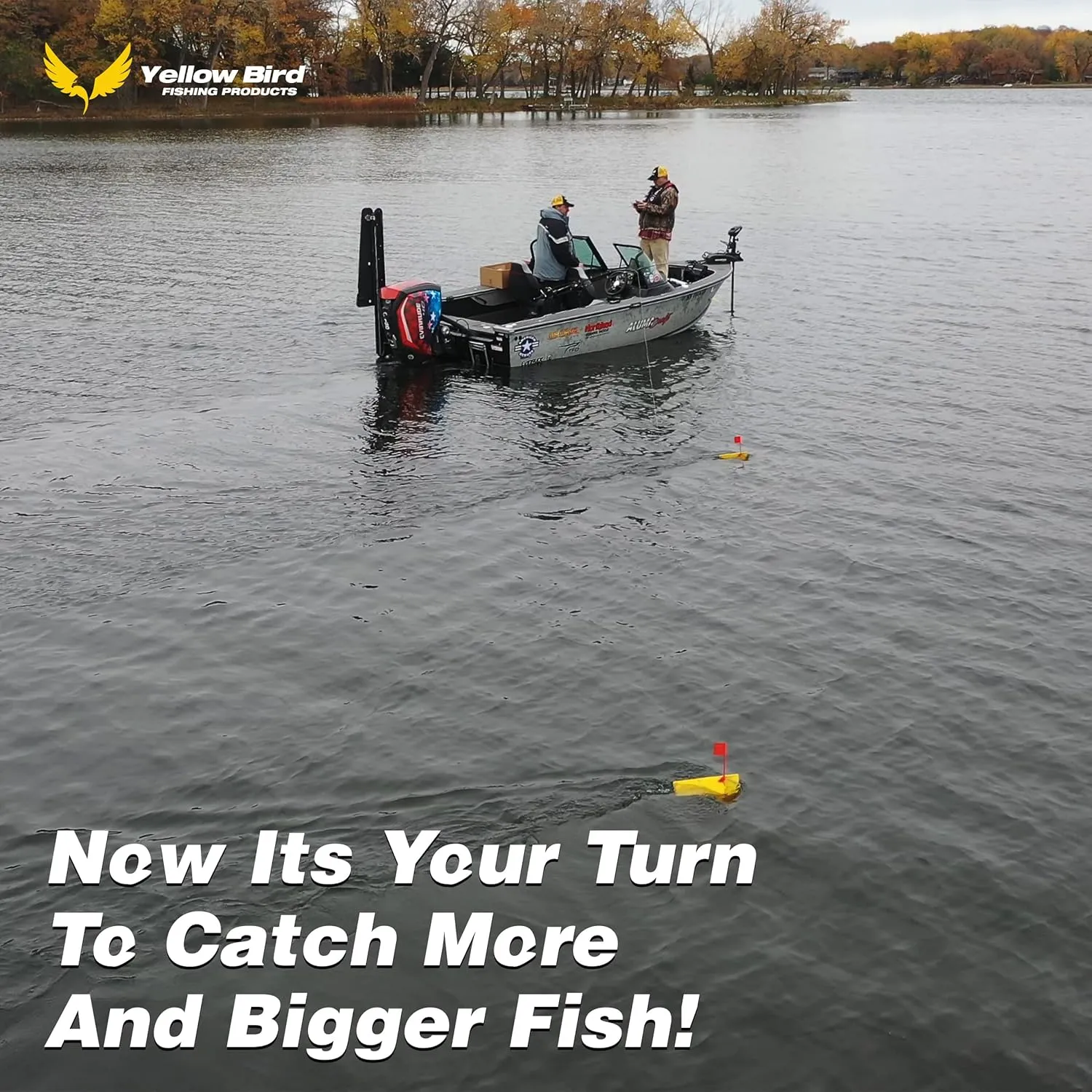 Yellow Bird Fishing Products 2 Pack Planer Boards Kits - Availible in 4 Sizes in Both Starboard/Port Side