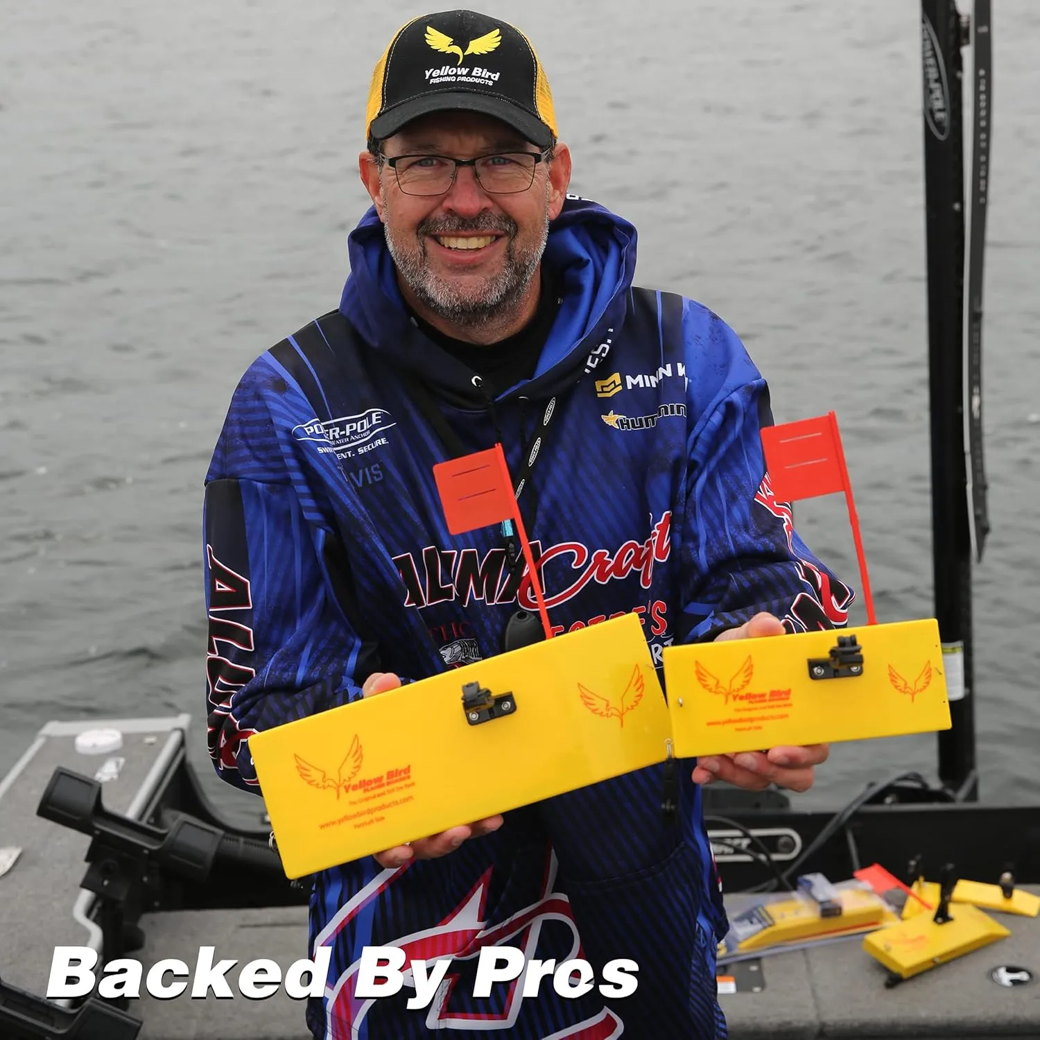Yellow Bird Fishing Products 2 Pack Planer Boards Kits - Availible in 4 Sizes in Both Starboard/Port Side